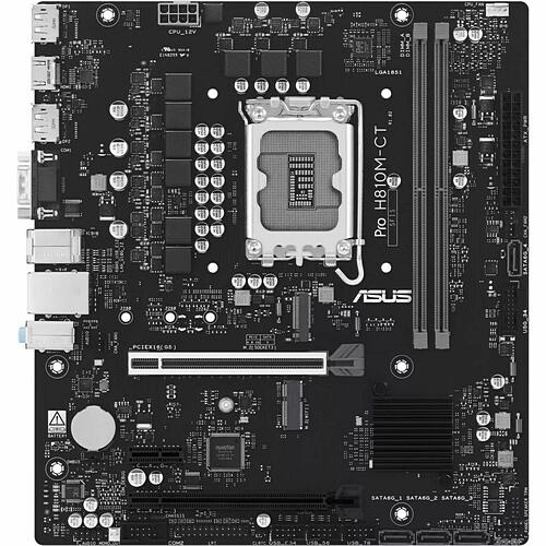 Asus PRO H810M-CT-CSM Motherboards Asus Pro H810m-ct-csm Desktop Motherboard - Intel H810 Chipset - Socket Lga-1851 - Micro Atx - Core  Proh810mctcsm 199291116146