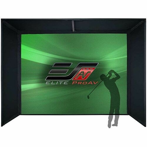Elitescreens PROGOLFBAY13X10 Projection Screens Elite Proav Golf Bay Pro Projection Screen - Impactwhite 1145 - 120" Height X 156" Width - Wide View 848448030612