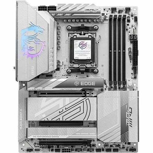Msi X870EEDGETIWIFI Motherboards Msi Mpg X870e Edge Ti Wifi Gaming Desktop Motherboard - Amd X870e Chipset - Socket Am5 - Atx - Ryzen 824142395363