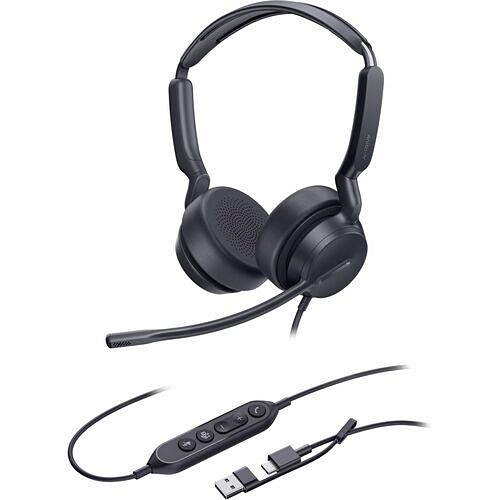 Yealink 1308195 Headsets/Earsets Yealink Uh42 Headset - Microsoft Teams Certification - Stereo - Usb Type C - Wired - 20 Hz To 20 Khz 841885129093