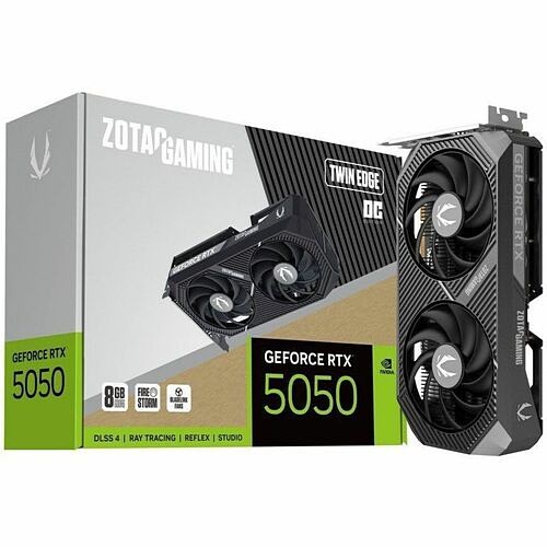 Zotac ZT-B50500H-10M Graphic Cards Zotac Nvidia Geforce Rtx 5050 Graphic Card - 8 Gb Gddr6 - 7680 X 4320 - 2.60 Ghz Boost Clock - 128 B Ztb50500h10m 810012085991
