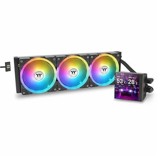 Thermaltake CL-W451-PL14SW-A Processor/Case Fans Thermaltake Magfloe 420 Ultra Argb Sync Aio Liquid Cooler - 1 Pack - 5.51" Maximum Fan Diameter - 3  Clw451pl14swa 841163099568