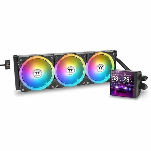 Thermaltake CL-W432-PL12SW-A Processor/Case Fans Thermaltake Magfloe 360 Ultra Argb Sync Aio Liquid Cooler - 1 Pack - 4.72" Maximum Fan Diameter - 3  Clw432pl12swa 841163097816