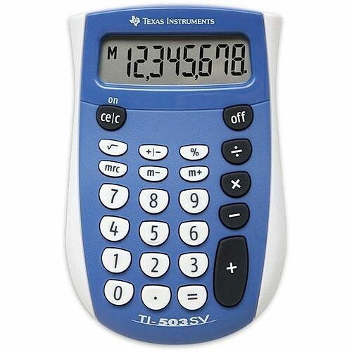 Texas Instruments 503SV/FC/3L1/A Calculators Texas Instruments Ti-503 Sv Simple Calculator - Battery Powered, Auto Power Off, Rubber Key, Durable 503svfc3l1a 033317066056