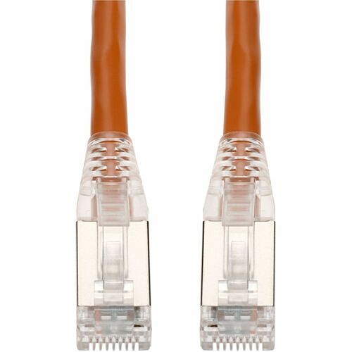 Addon ADD-25FCAT6AS-OE Cables 25ft Orange Cat 6a Shielded Pvc Ethernet Cable Snagless Bubble Boot Rj-45 M/m Add25fcat6asoe 0821456181767