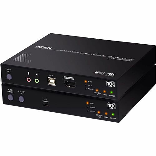 Aten CE990 KVM Consoles/Extenders Aten Usb True 4k Displayport/hdmi Optical Kvm Extender (true 4k @ 10 Km) - 1 Local User(s) - 1 Remot 672792016516