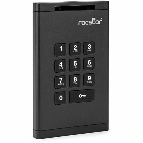 Rocstor E76018-B1 Hard Drives Rocstor Datasecure Ex20 1 Tb Portable Rugged Solid State Drive - External - Black - Taa Compliant -  E76018b1 810136922592