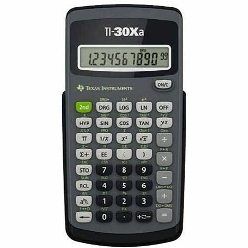 Texas Instruments 30XA/FC/1L1/A Calculators Texas Instruments Ti-30xa Scientific Calculator - Impact Resistant Cover - 1 Line(s) - 10 Digits - B 30xafc1l1a 033317029990