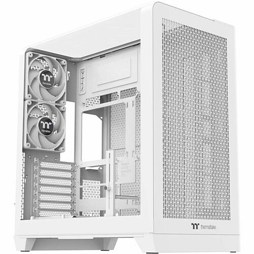 Thermaltake CA-11F-00M6WN-00 Computer Cases Thermaltake View 390 Air Snow Mid Tower Chassis - Mid-tower - Snow, White - Tempered Glass, Spcc - 2 Ca11f00m6wn00 840480300012