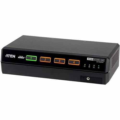 Aten CS1144DPH4 KVM Switchboxes Aten 4-port Usb 5k Displayport/hdmi Dual Display Universal Secure Kvm Switch (psd Pp V4.0 Compliant) 672792016684