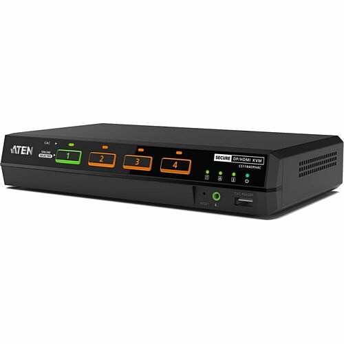 Aten CS1144DPH4C KVM Switchboxes Aten 4-port Usb 5k Displayport/hdmi Dual Display Universal Secure Kvm Switch With Cac (psd Pp V4.0 I 672792016677
