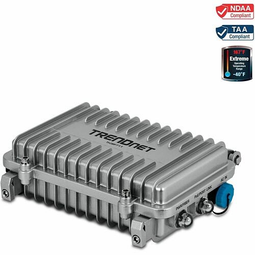 Trendnet TI-OBF711 Transceivers/Media Converters Trendnet Industrial Outdoor 10g Sfp+ To 10g Poe++ Media Converter (95w), Ti-obf711, 1 X 10g Lc Duple Tiobf711 710931163032