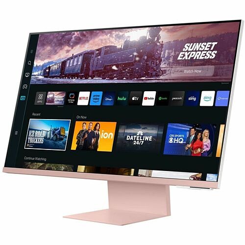 Samsung LS32CM80PUNXZA Monitors Samsung S32cm80pun 32" Class 4k Uhd Smart Lcd Monitor - 16:9 - Sunset Pink, Warm White - 32" Viewabl 