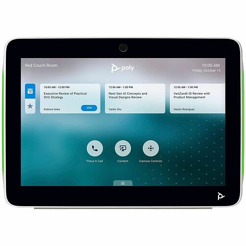 Poly 973G1AA#AC3 Video Conference Equipment Poly Tc10 White Touch Controller Gsa/taa - For Video Conferencing - 1 X Network (rj-45) - Wireless L 973g1aaac3 198122634231