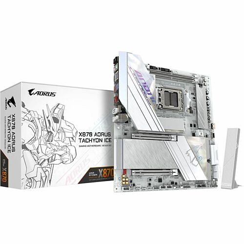 Gigabyte X870 AORUS TACHYON I Motherboards Aorus Ultra Durable X870 A Tachyon Ice Gaming Desktop Motherboard - Amd X870 Chipset - Socket Am5 -  X870aorustachyoni 889523051702