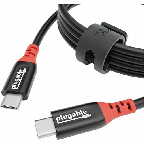 Plugable Technologies USBC-CC2M Power Cords Plugable Usb C To Usb C Cable, Data Blocker Charge Only Cable (2m/6.6ft): 240w Safe Fast Charging -  Usbccc2m 819927013600