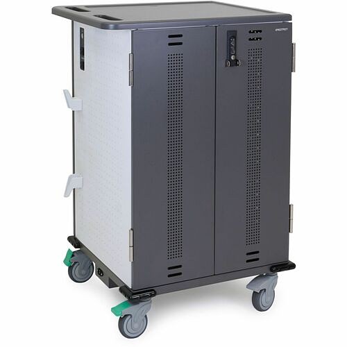 Ergotron YES30-CHR-1-65 Carts & Dollies Ergotron Yes30 Adjusta Charging Cart, Pre-wired - 3 Shelf - 180 Lb Load Capacity - 4 Casters - 4" Ca Yes30chr165 698833096972