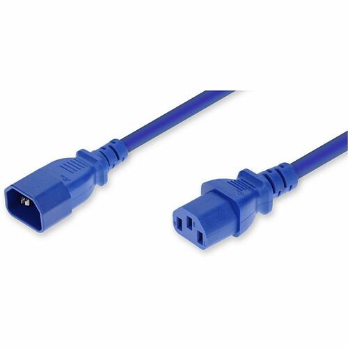 Addon ADD-C142C15C14G5FBE Power Cords Addon Standard Power Cord - 14 Gauge - 250 V / 15 A - Blue - 5 Ft Cord Length - Iec 60320 C14 / Iec  Addc142c15c14g5fbe 199278079884