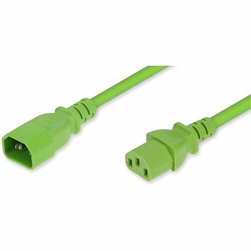 Addon ADD-C142C13C18G7FGN Power Cords Addon Standard Power Cord - For Power Adapter - 18 Gauge - 250 V / 10 A - Green - 7 Ft Cord Length - Addc142c13c18g7fgn 199278056182
