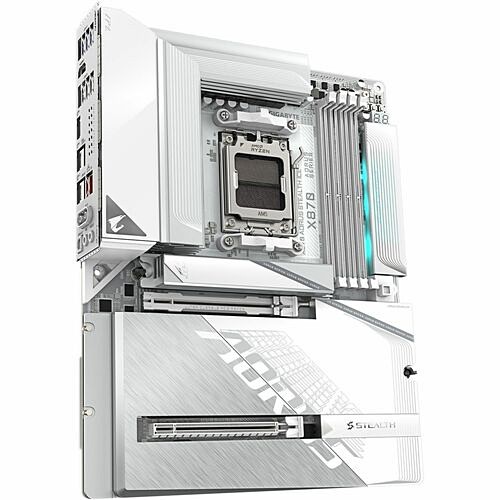 Gigabyte X870 A STEALTH ICE Motherboards Aorus Stealth X870 A Stealth Ice Gaming Desktop Motherboard - Amd X870 Chipset - Socket Am5 - Atx -  X870astealthice 889523051276