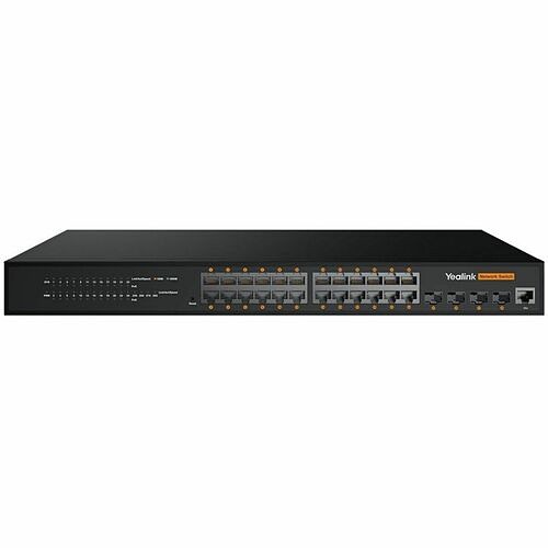 Yealink 1303228 Switches & Bridges Yealink Poe Network L2+ Switch - 24 Ports - Manageable - Gigabit Ethernet - 10/100/1000base-t, 1000b 841885126214