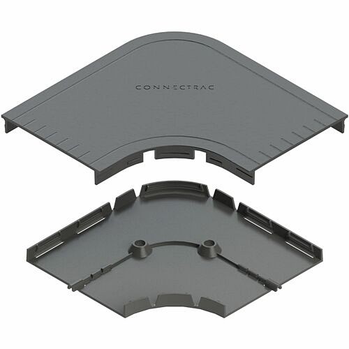 Middle Atlantic XPU90 Cable Management Connectrac Express Under Carpet 90 Degree Corner Kit - Taa Compliant - Corner - Dark Gray - Taa Comp 