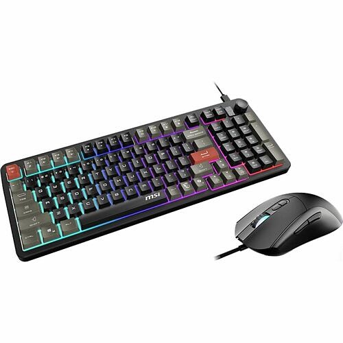 Msi FORGEGK110C Keyboard & Mouse Combos Msi Forge Gk110 Combo Gaming Keyboard And Mouse - Usb 2.0 Membrane Cable Keyboard - English (us) - Usb 824142420867