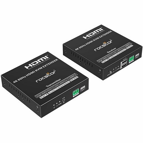 Rocstor Y10G020-B1 KVM Consoles/Extenders Rocstor Truereach Tr20 Kvm Extender Transmitter/receiver - 394 Ft Range - 4k Uhd - 3840 X 2160 Maxim Y10g020b1 810136922875