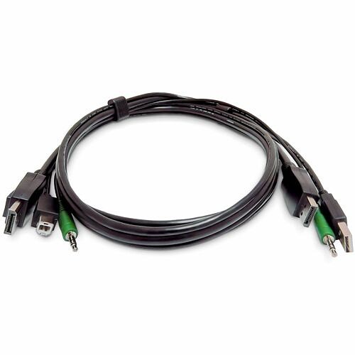 Startech SKDPMMKVM06-TAA Cables Startech.com 6ft (1.8m) Displayport Kvm Cable, Usb 2.0, 3.5mm Audio, Universally Compatible Combo Ca Skdpmmkvm06taa 065030925846