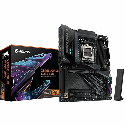 Gigabyte X870E AORUS ELITE X3D Motherboards Aorus Ultra Durable X870e Aorus Elite X3d Gaming Desktop Motherboard - Amd X870e Chipset - Socket Am X870eaoruselitex3d 889523053188