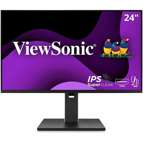 Viewsonic VG2451 Monitors Viewsonic Vg2451 24 Inch Ips 1080p Ergonomic Monitor With Full Adjustability, 100hz, 4-port Usb Hub, 766907034455