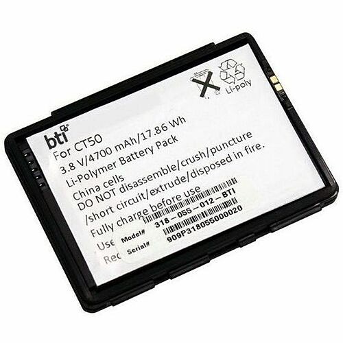 Battery Technology 318-055-012-BTI Batteries Bti 318-055-012-bti 3.8v 4700mah 17.86wh Li-ion Scanner Battery For Honeywell - Compatible Oem: 318- 318055012bti 886734900560