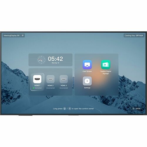 Yealink 1203692 Collaboration Displays Yealink Meetingdisplay 1203692 Collaboration Display - 86" Lcd - 4 Gb - 3840 X 2160 - 500 Nit - 1,20 841885126016