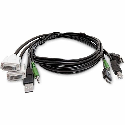 Startech SK2DVI2HDMMKVM06-TAA Cables Startech.com 6ft (1.8m) Dual-display Kvm Cable, 2x Dvi To 2x Hdmi, Usb 2.0, 3.5mm, Universal Combo C Sk2dvi2hdmmkvm06taa 065030925884