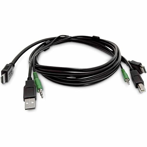 Startech SKHDMMKVM-10-TAA Cables Startech.com 10ft (3m) Hdmi Kvm Cable, Usb 2.0, 3.5mm Audio, Universally Compatible Combo Cable For  Skhdmmkvm10taa 065030925815