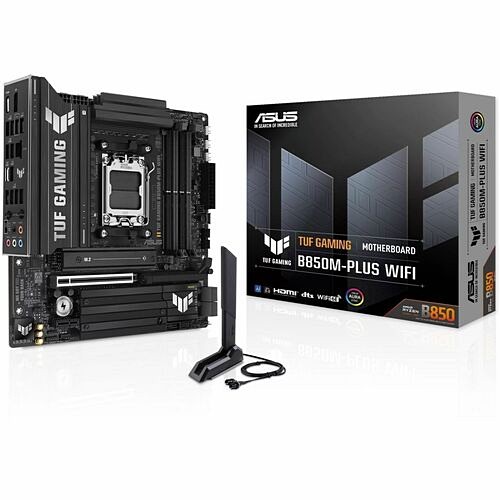 Asus TUF GAMING B850M-PLUS WIF Motherboards Tuf B850m-plus Wifi7 Gaming Desktop Motherboard - Amd B850 Chipset - Socket Am5 - Micro Atx - Ryzen  Tufgamingb850mpluswif 199291179028