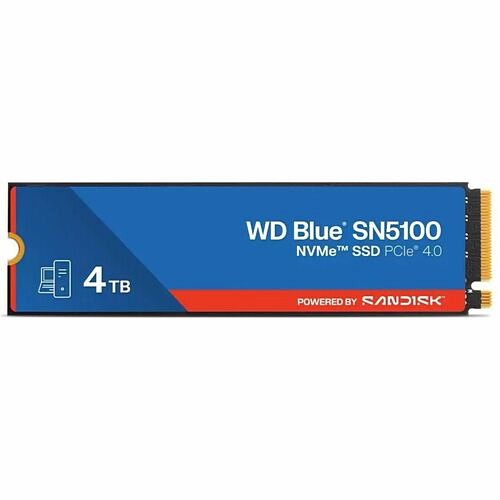 Sandisk WDS400T5B0E-00CPE0 Hard Drives Wd Blue Sn5100 Wds400t5b0e-00cpe0 4 Tb Solid State Drive - M.2 2280 Internal - Pci Express Nvme (pci Wds400t5b0e00cpe0 718037906270