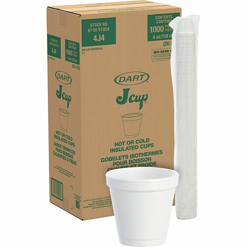Dart 4J4 Cups & Mugs Small Foam Cups DCC4J4 818200733808