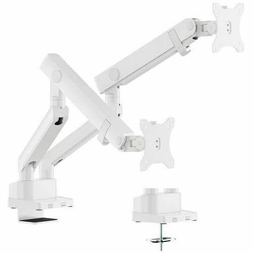 Amer Networks HYDRA2B-W Mounting Kits Amer Mounts Hydra Hydra2b-w Mounting Arm For Flat Panel Display, Curved Screen Display, Monitor - Wh Hydra2bw 650177703596