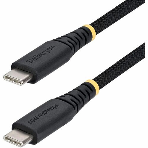 Startech USB2CC3FNCBR Cables Startech.com 3ft (91cm) Usb-c Charging Cable, 60w (3a) Pd, Dual-layer Braided Nylon/tpe Jacket, Rugg 065030908764