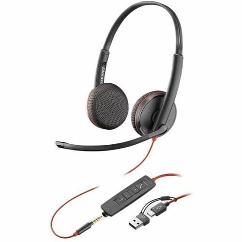 Hp 209745-22 Headsets/Earsets Plantronics Blackwire C3220 Headset - Stereo - Usb Type A - Wired - 20 Hz To 20 Khz - Over-the-head  20974522 