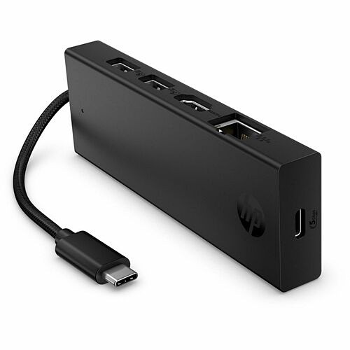 Hp BR1U0UT Docking Stations Hp Portable Usb-c 4k Hdmi Hub (br1u0ut) - For Desktop Pc - Charging Capability - 90 W - Usb Type C - 199251485442