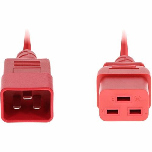 Addon ADD-C202C19C14G5FRD Power Cords Addon Standard Power Cord - 14 Gauge - 250 V / 15 A - Red - 5 Ft Cord Length - Iec 60320 C20 / Iec 6 Addc202c19c14g5frd 199278113588
