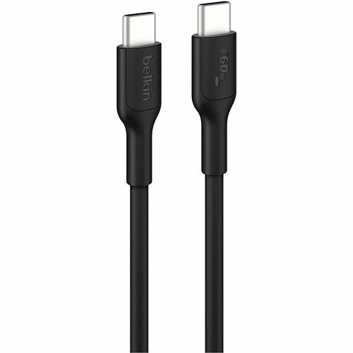Belkin CAB023FQ1MBK Cables Belkin Boostcharge Usb-c To Usb-c Cable 60w, 3.3ft/1m, Black - 3.28 Ft Usb-c Data Transfer Cable For 745883915408