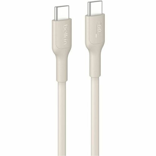 Belkin CAB023FQ2MSD Cables Belkin Usb-c To Usb-c Cable 60w, 6.6ft/2m, Sand - 6.56 Ft Usb-c Data Transfer Cable For Iphone, Airp 745883915491