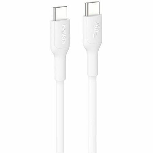 Belkin CAB023FQ2MWH Cables Belkin Boostcharge Usb-c To Usb-c Cable 60w, 6.6ft/2m, White - 6.56 Ft Usb-c Data Transfer Cable For 745883915507