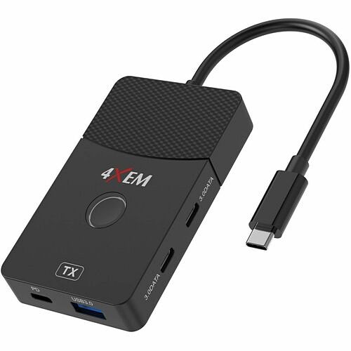 4xem 4X4N1HDMIWLHUB Connector Adapters 4xem Usb-c 4-in-1 Wireless Hdmi Hub - 1x Usb 3.0 Type C - Male - 1x Hdmi Digital Audio/video - Femal 841567006384