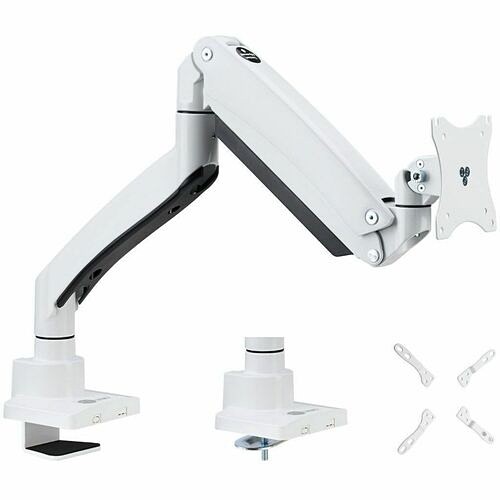 Siig CE-MT3111-S3 Mounting Kits Siig Single 43" Monitor Heavy-duty Premium Gas Spring Desk Mount - White, Vesa 75x75, 100x100, 200x2 Cemt3111s3 662774046945