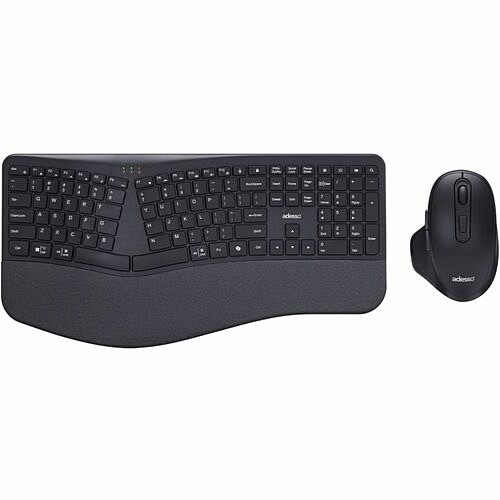 Adesso WKB-7500CB Keyboard & Mouse Combos Adesso Wkb-7500cb Keyboard And Mouse - Usb Type A Membrane/scissor Wireless Rf 2.40 Ghz Keyboard - 104 Wkb7500cb 783750014519