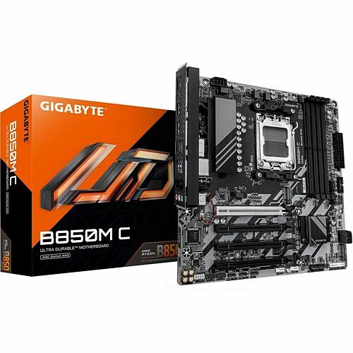Gigabyte B850M C Motherboards Gigabyte Ultra Durable B850m C Gaming Desktop Motherboard - Amd B850 Chipset - Socket Am5 - Micro At B850mc 889523053140